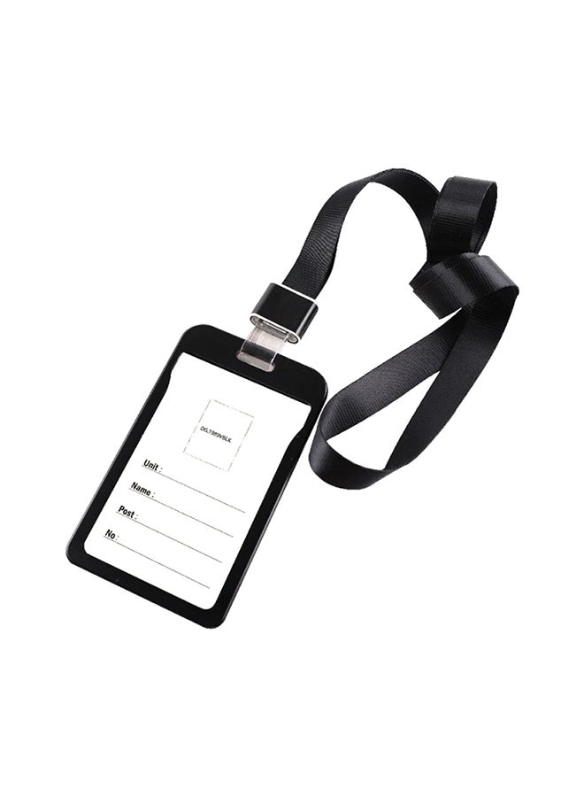 روكو حامل بطاقة الهوية بشريط قصير أسود - Image 2