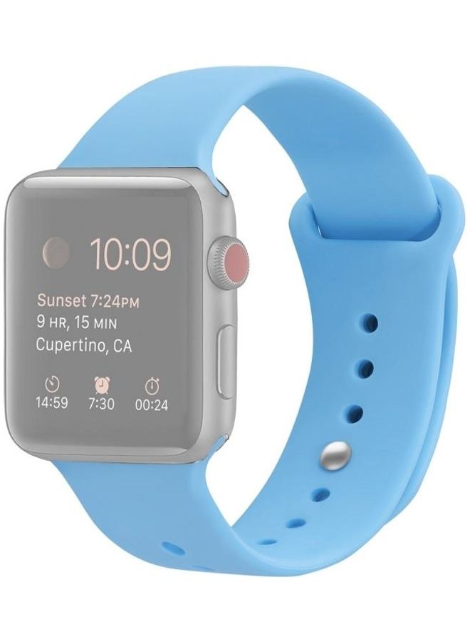 BGM Replacement Band for Apple Watch Series 1/2/3/4/5/6/SE 38/40mm Blue - Image 1