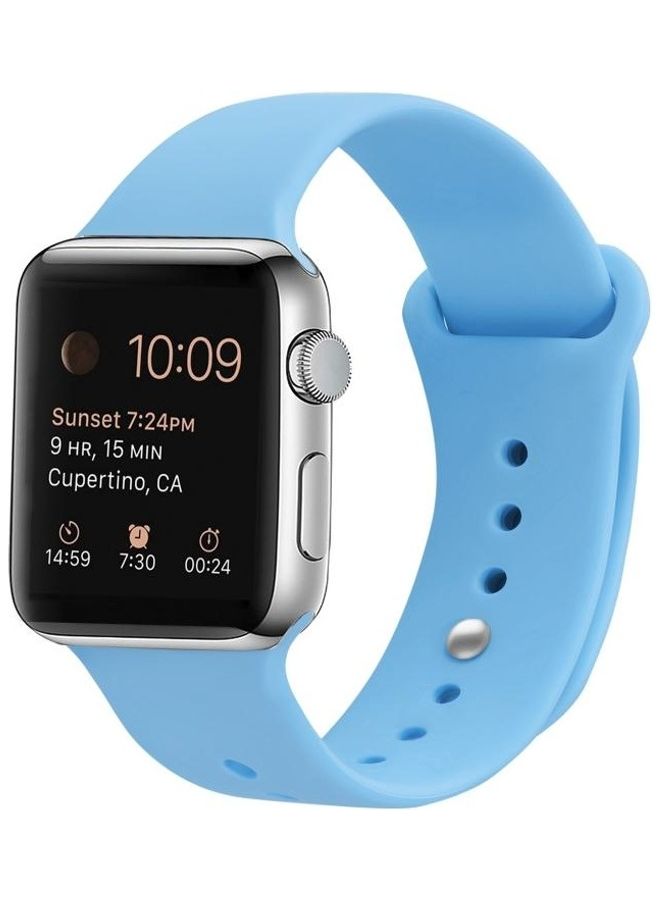 BGM Replacement Band for Apple Watch Series 1/2/3/4/5/6/SE 38/40mm Blue - Image 3