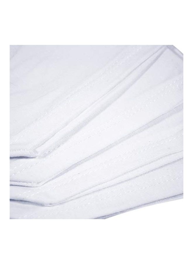 Eurow 2-Pair Cotton Spandex Cosmetic Moisturizing Therapy Socks White - Image 2