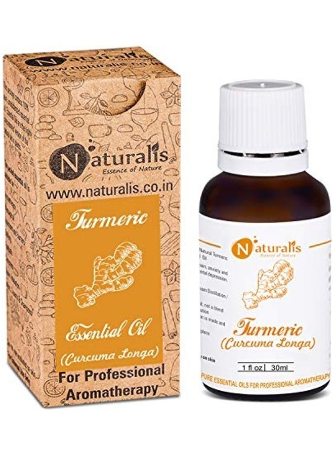 Naturalis Essence of Nature - 100% Undiluted Pure and Natural Turmeric Essential Oil For Skin White/Brown 30ml - Image 1