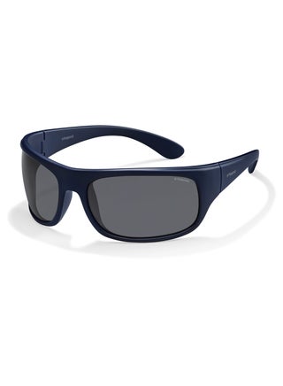 Polaroid Men's Polarized Grey Lens Plastic Full Rim Rectangular Sunglasses 217497 - v1629130725/N49725176A_1