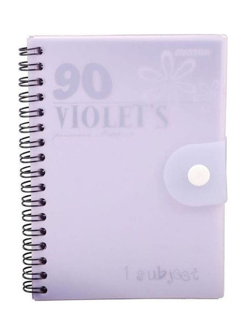 Ninety Notebook A6 Size Lined Ruling 90 Sheets Violet