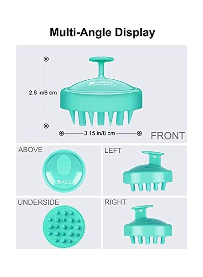 هيتا فرشاة مدلكة لفروة الرأس أخضر - Image 3