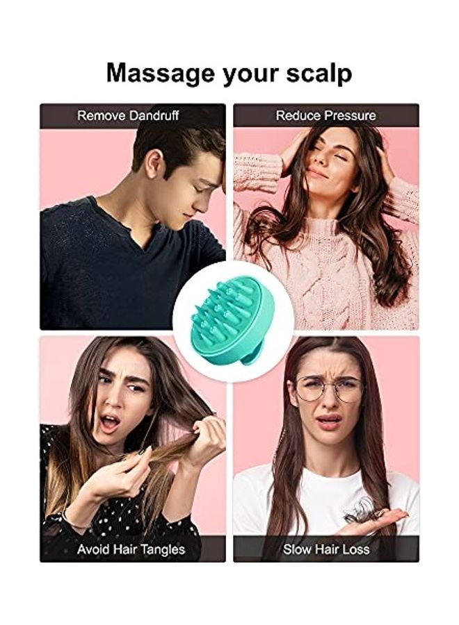 هيتا فرشاة مدلكة لفروة الرأس أخضر - Image 4