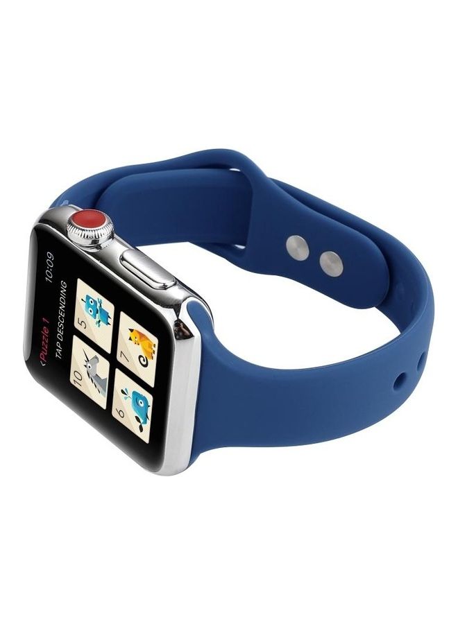 BGM Replacement Watchband for Apple Watch Series 1/2/3/4/5 44mm/42mm Blue - Image 5