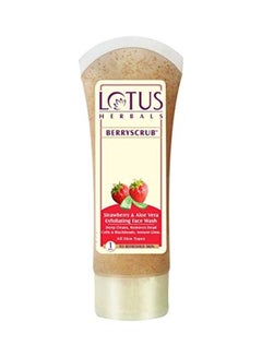 LOTUS HERBALS Berry Scrub Strawberry And Aloe Vera Exfoliating Face Wash Multicolour 120grams  - Image 1