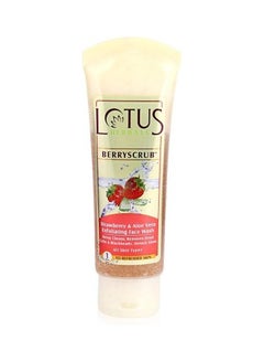 LOTUS HERBALS Berry Scrub Strawberry And Aloe Vera Exfoliating Face Wash Multicolour 120grams  - Image 2