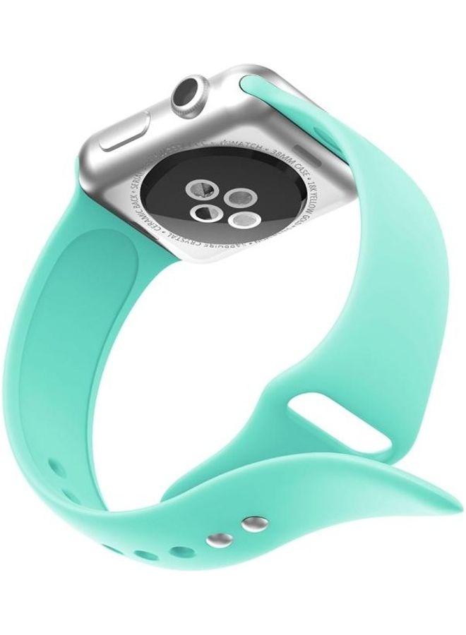BGM Replacement Watch Band For Apple Watch Series 3/2/1 38mm Mint Green - Image 4