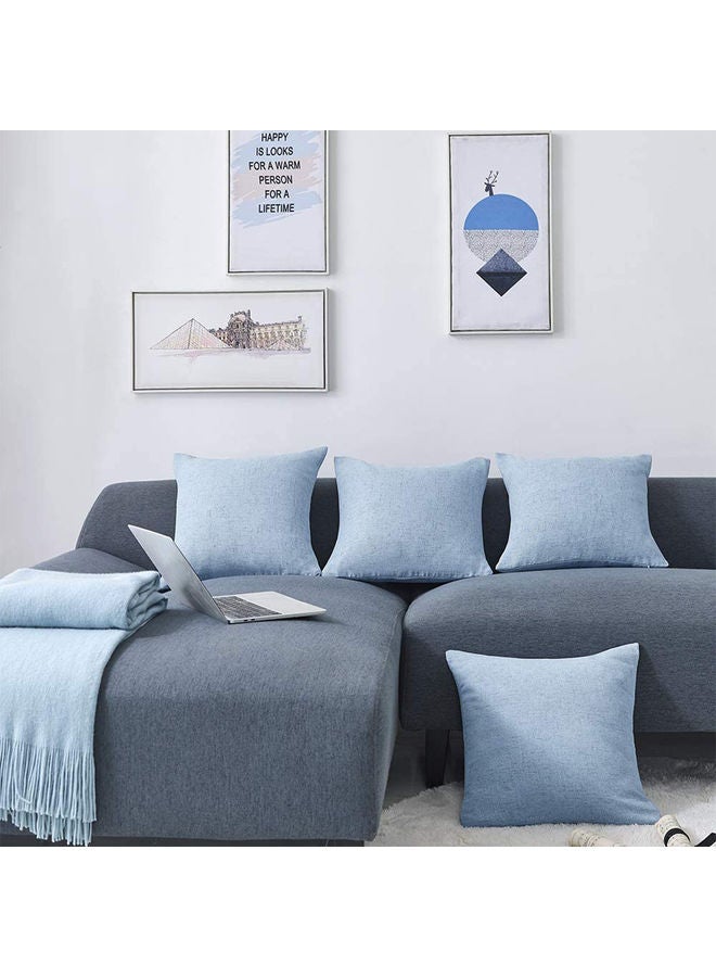 بينيفت طقم وسائد ديكور مكون من 4 قطع أزرق 40x40سم - Image 4