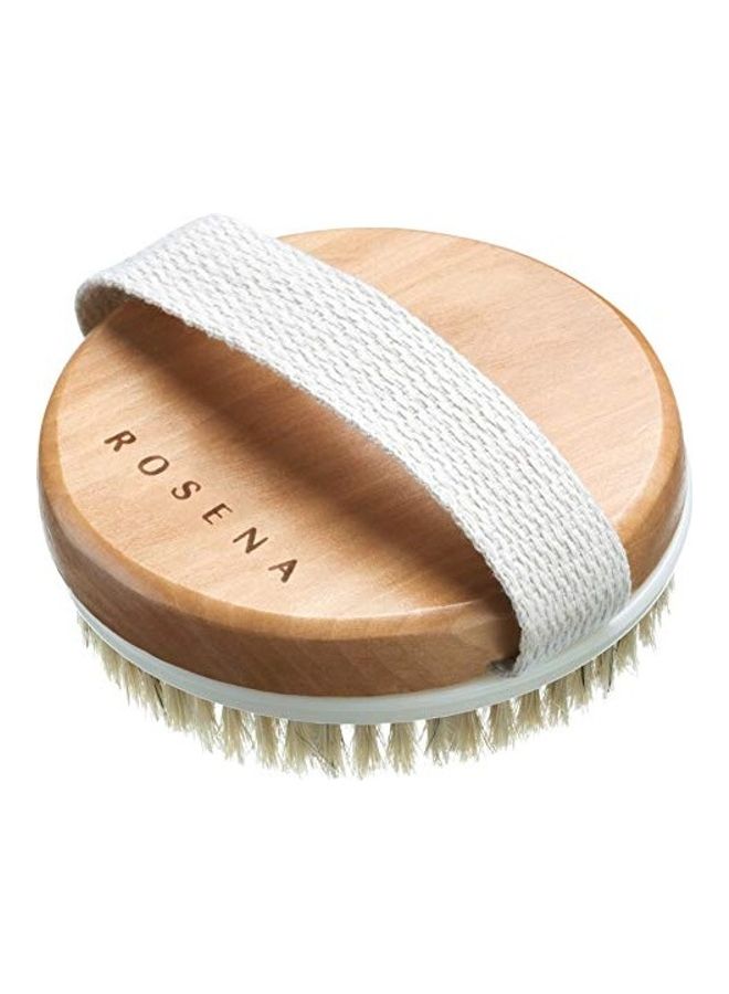 rosena Dry Brushing Body Brush - Best for Exfoliating Dry Skin Yellow/White 1.4X4.3X4.3inch - Image 1