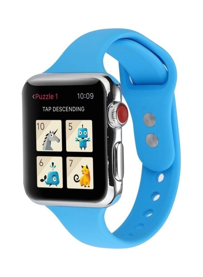 BGM Replacement Band for Apple Watch Series 5 1/2/3/4/5 38/40mm Blue - Image 3