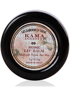Kama Ayurveda Rose Lip Balm Pink 5grams  - Image 1