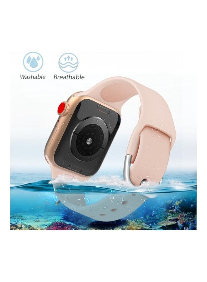 BGM Silicone Replacement Wrist Strap Watchband Pink - Image 4