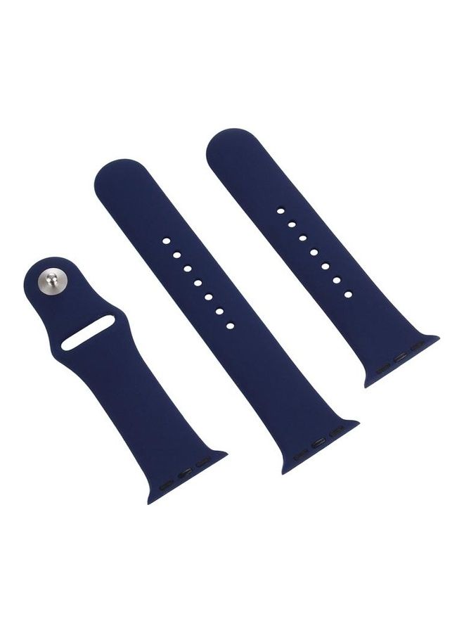BGM Replacement Watchband For Apple Watch Series 40 mm Dark Blue - Image 2