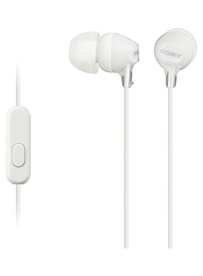 سوني سماعة أذن داخلية سلسلة فاشون كلر إي إكس طراز MDREX15AP أبيض - Image 1