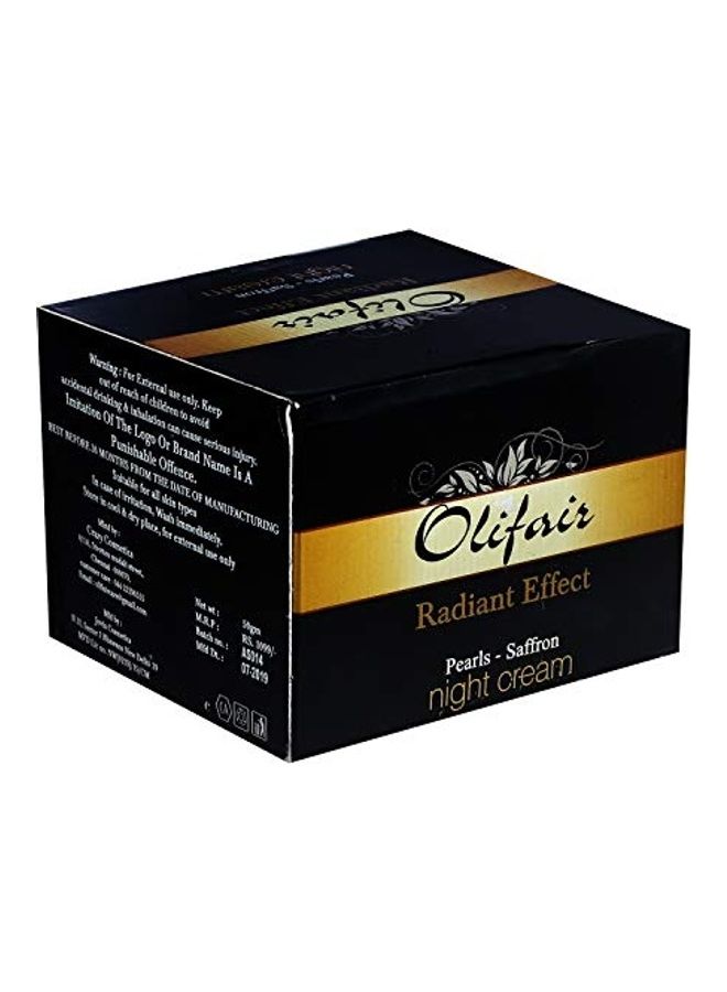 Pearls Saffron Night Cream Multicolour 50ml