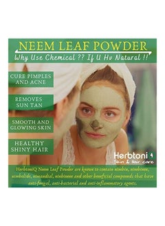 Herbtoniq 100% Organic Natural Neem Leaf Powder And Multani Mitti Powder Multicolour 300grams  - Image 4