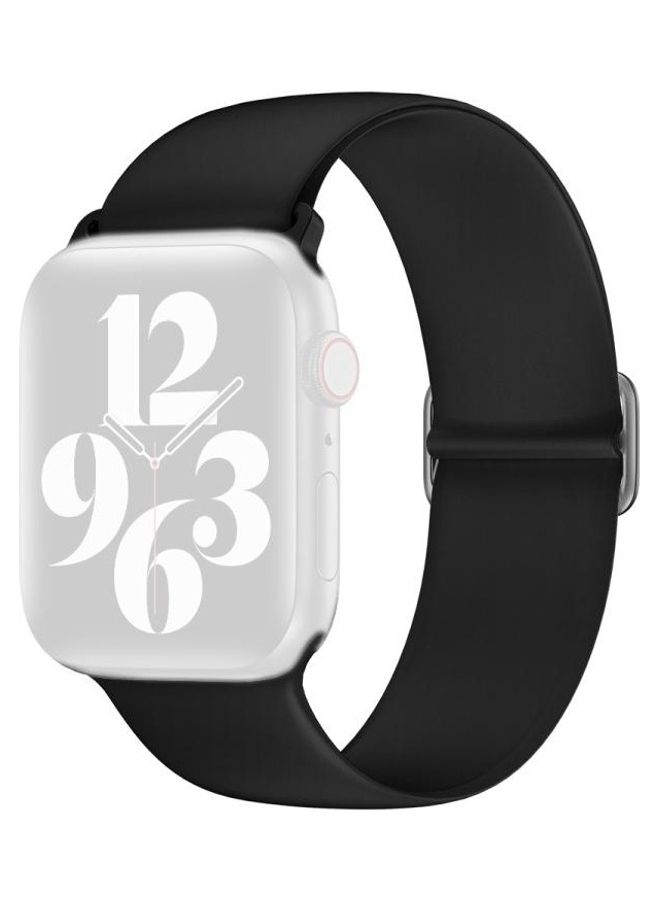 BGM Replacement Band for Apple Watch Series 1/2/3/4/5/6/SE 42/44mm Black - Image 1