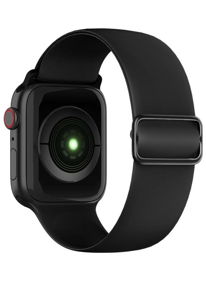 BGM Replacement Band for Apple Watch Series 1/2/3/4/5/6/SE 42/44mm Black - Image 2