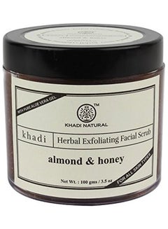 Khadi Natural Almond And Honey Gel Scrub Multicolour 100grams  - Image 1