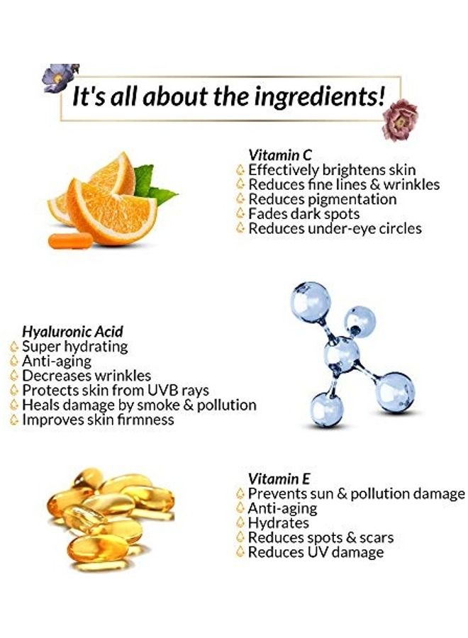 Matra Vitamin C Ultra Glow Serum with Hyaluronic Acid and Vit E for Skin Lightening and Anti-aging Black/Orange 15ml - Image 3