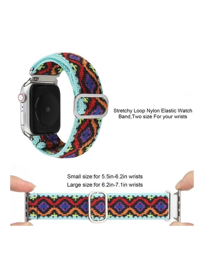 BGM Replacement Strap Watchband For Apple Watch Series 5/4/3/2/1  42 - 44mm with Magic Stick Multicolour - Image 4
