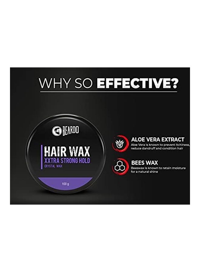 BEARDO XXtra Stronghold Hair Wax Black 100grams - Image 4