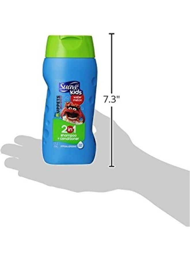 KIDS 2 IN 1 SHAMPOO 355ML Green/Blue 355ml