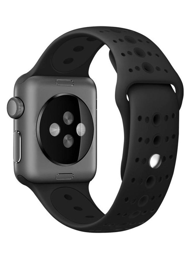 BGM Replacement Band for Apple Watch Series 1/2/3/4/5/6/SE 38/40mm Black - Image 1