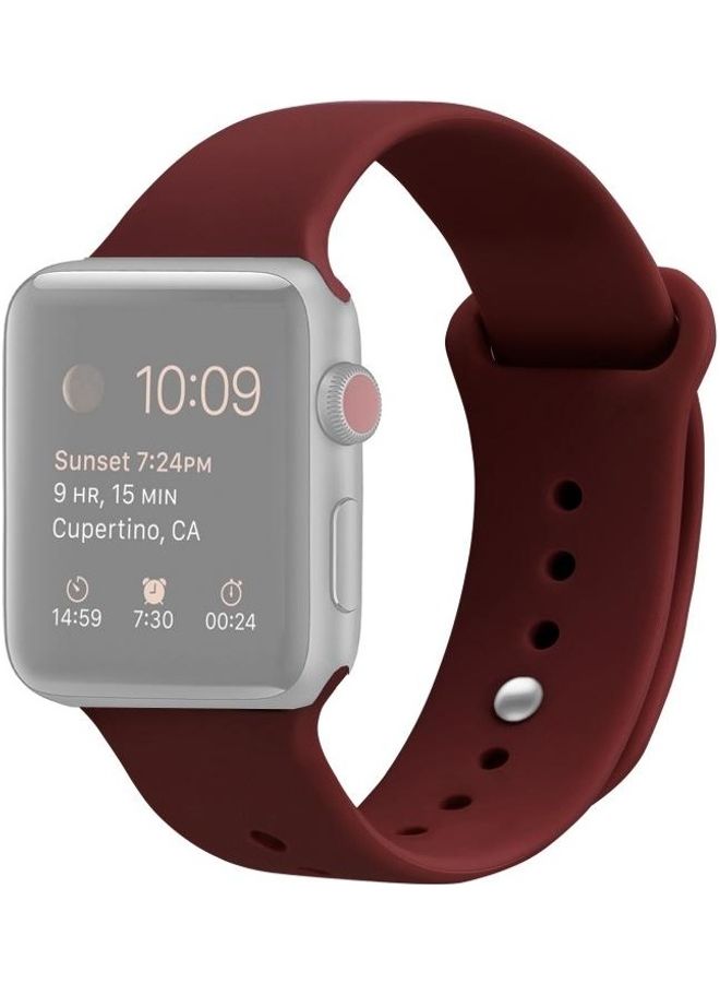 BGM Replacement Strap For Apple Watch Series SE/6/5/4 40mm And 3/2/1 38mm Red - Image 1