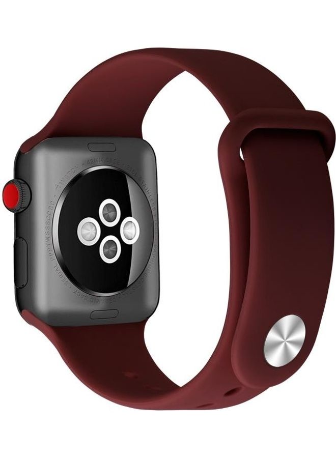 BGM Replacement Strap For Apple Watch Series SE/6/5/4 40mm And 3/2/1 38mm Red - Image 4