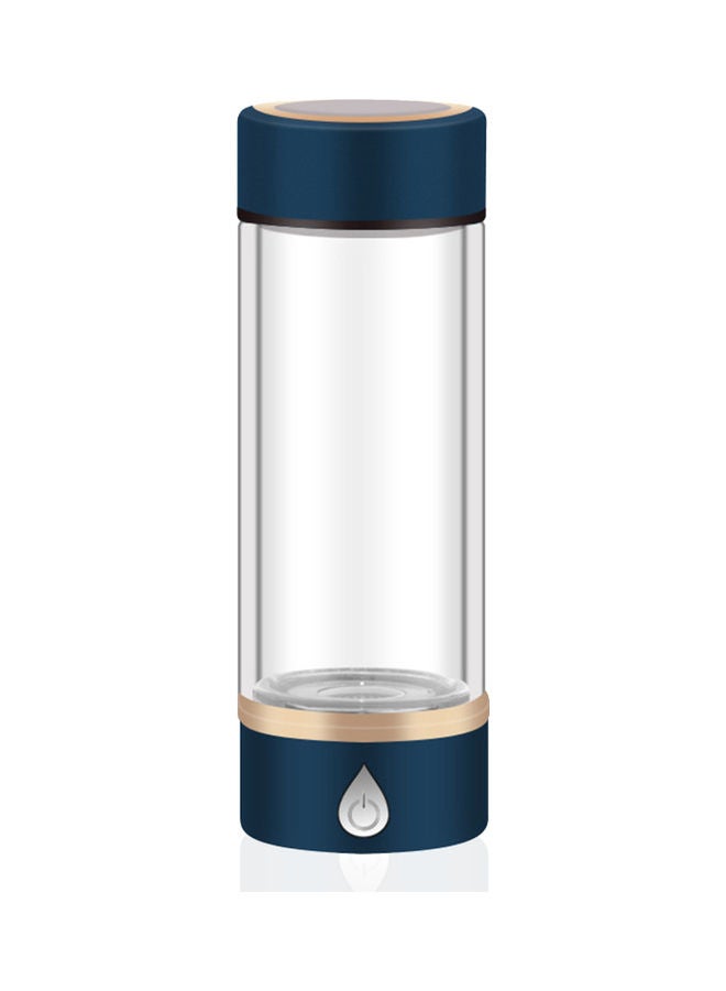 Generic - 420ml Portable Hydrogen-Rich Water Generator Bottle Blue 27.5x9.5x11cm - Image 1