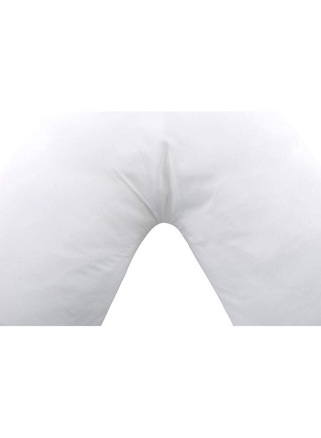 كونزيتا وسادة على شكل حرف V من قطعتين microfiber أبيض 90x50سم  - Image 2