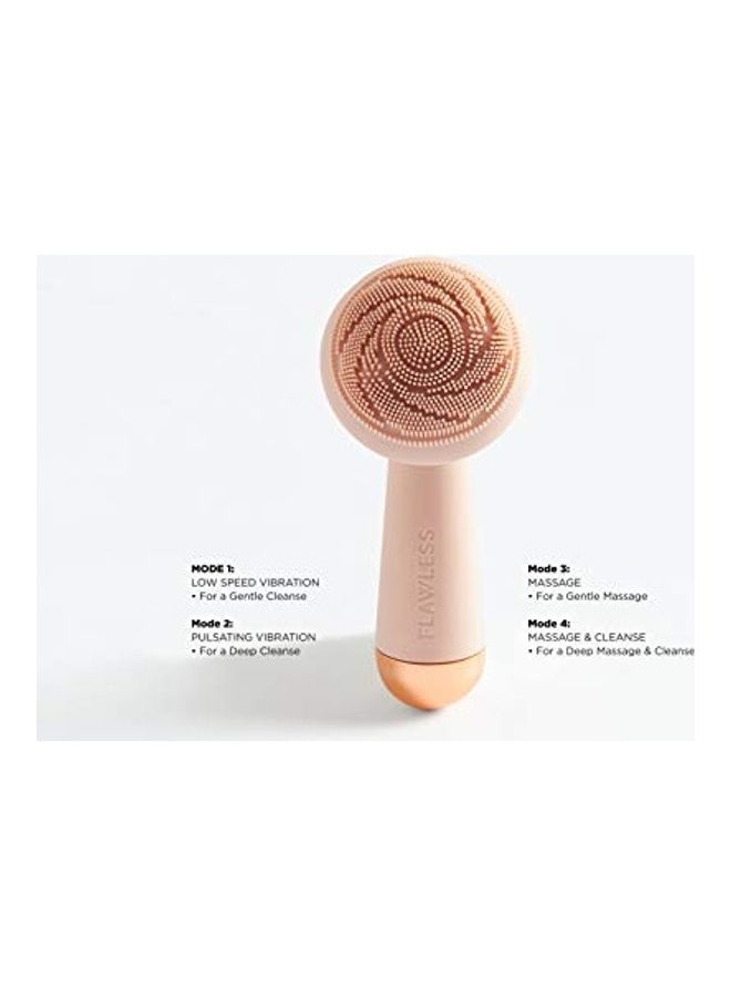 finishing touch - Flawless Cleanse Silicone Face Scrubber and Cleanser White - Image 1