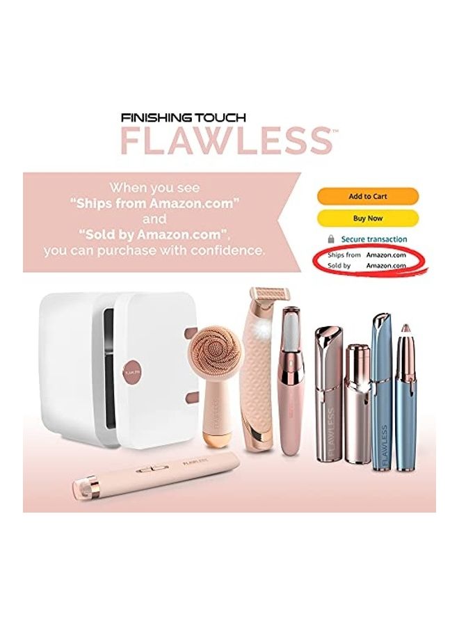 finishing touch - Flawless Cleanse Silicone Face Scrubber and Cleanser White - Image 1