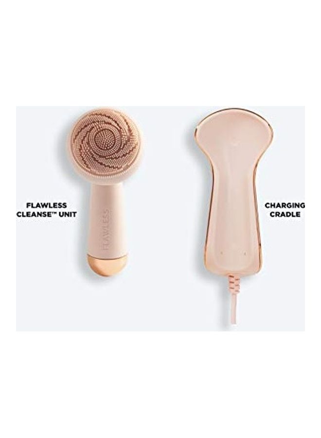 finishing touch - Flawless Cleanse Silicone Face Scrubber and Cleanser White - Image 1
