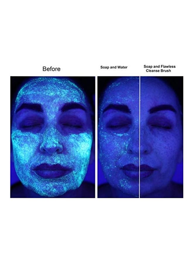 finishing touch - Flawless Cleanse Silicone Face Scrubber and Cleanser White - Image 1