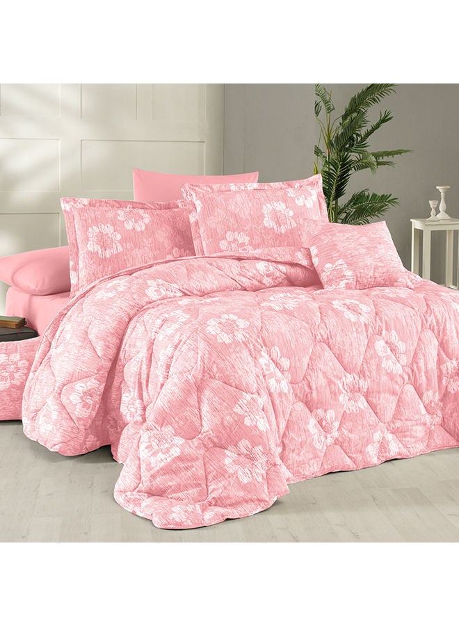 ريغال إن هاوس طقم لحاف من 6 قطع cotton وردي 240x190سم - Image 1