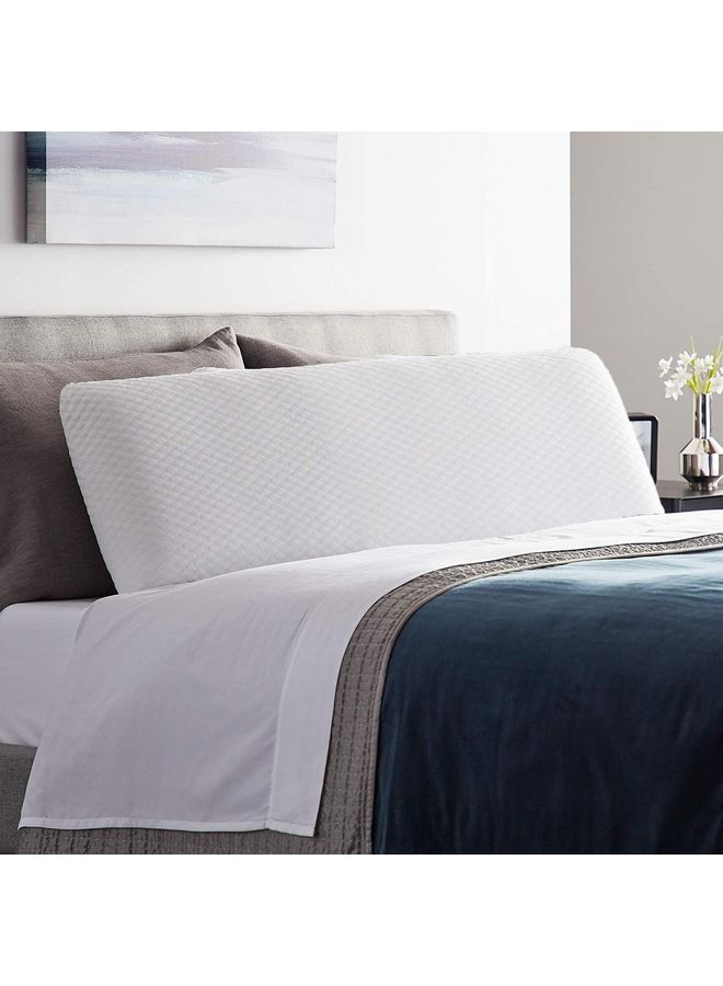 Kunzita - Rectangular Shaped Soft Pillow combination White 150x40cm - Image 1