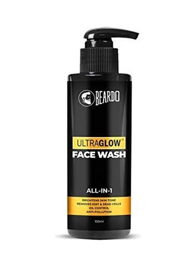 BEARDO Ultraglow Face Wash for Men Black 100ml - Image 1