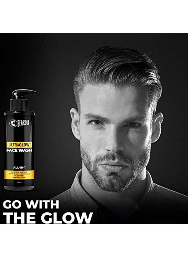 BEARDO Ultraglow Face Wash for Men Black 100ml - Image 2