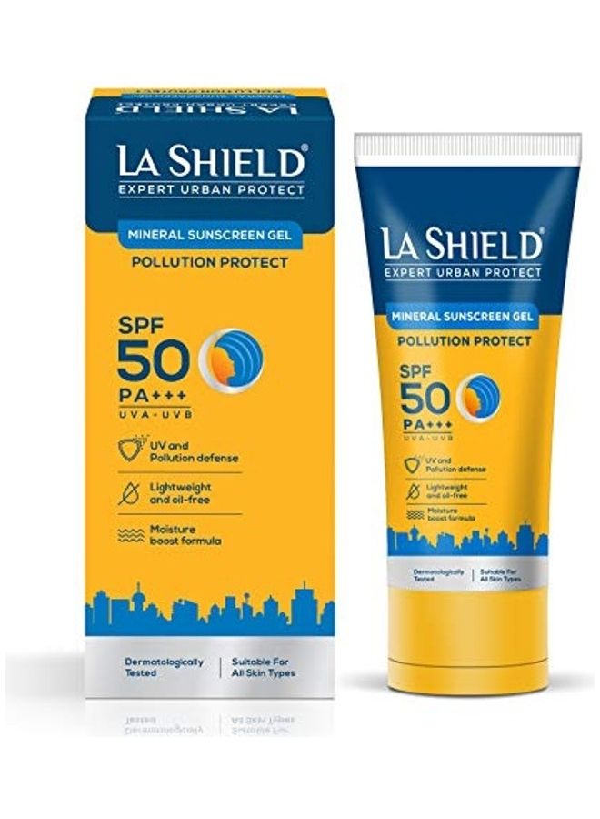 La Shield Pollution Protect Mineral Sunscreen Gel White 50grams  - Image 1