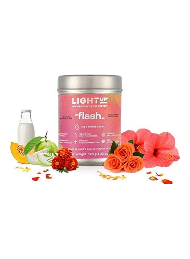 Light Up Flash Facial & Body Powder Wash For Instant Brightening & Visible Tightening Multicolour 120grams - Image 1