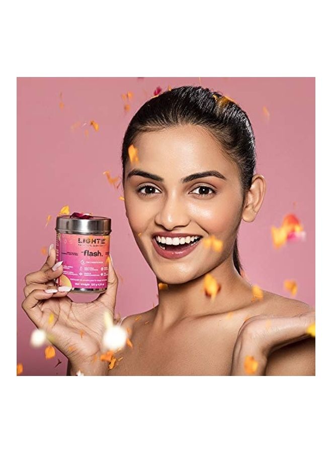 Light Up Flash Facial & Body Powder Wash For Instant Brightening & Visible Tightening Multicolour 120grams - Image 4