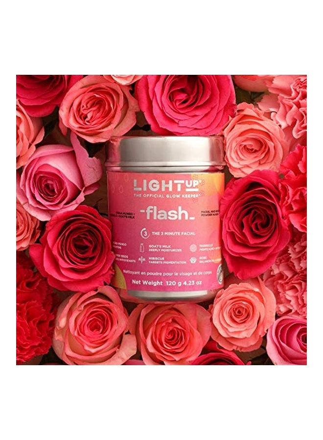 Light Up Flash Facial & Body Powder Wash For Instant Brightening & Visible Tightening Multicolour 120grams - Image 2