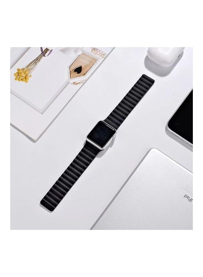 BGM - Replacement Band for Apple Watch Series 1/2/3/4/5/6/SE 42/44mm Black - Image 1