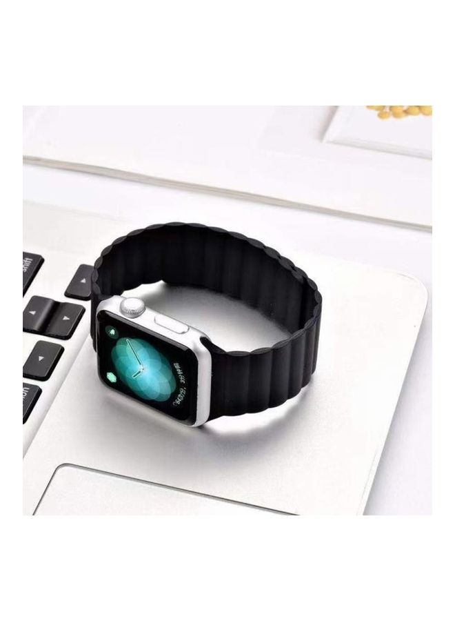 BGM - Replacement Band for Apple Watch Series 1/2/3/4/5/6/SE 42/44mm Black - Image 1