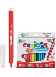 carioca Joy 36 Colors Felt Tip Pens Washableitaly Multicolour 