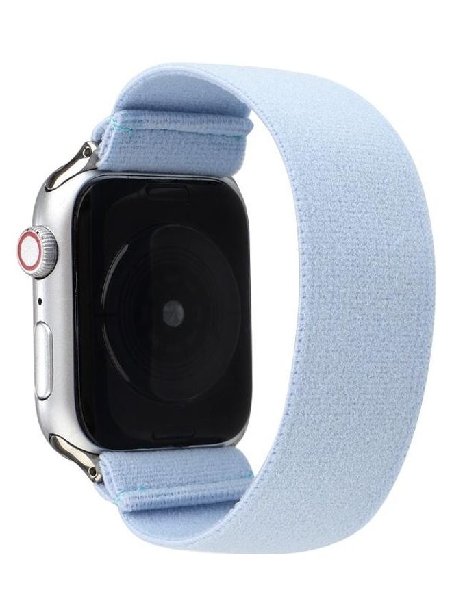 BGM Silicone Replacement Strap Watchband For Apple Watch Series 6/SE/5/4/3/2/1 38-40mm Sky Blue - Image 1